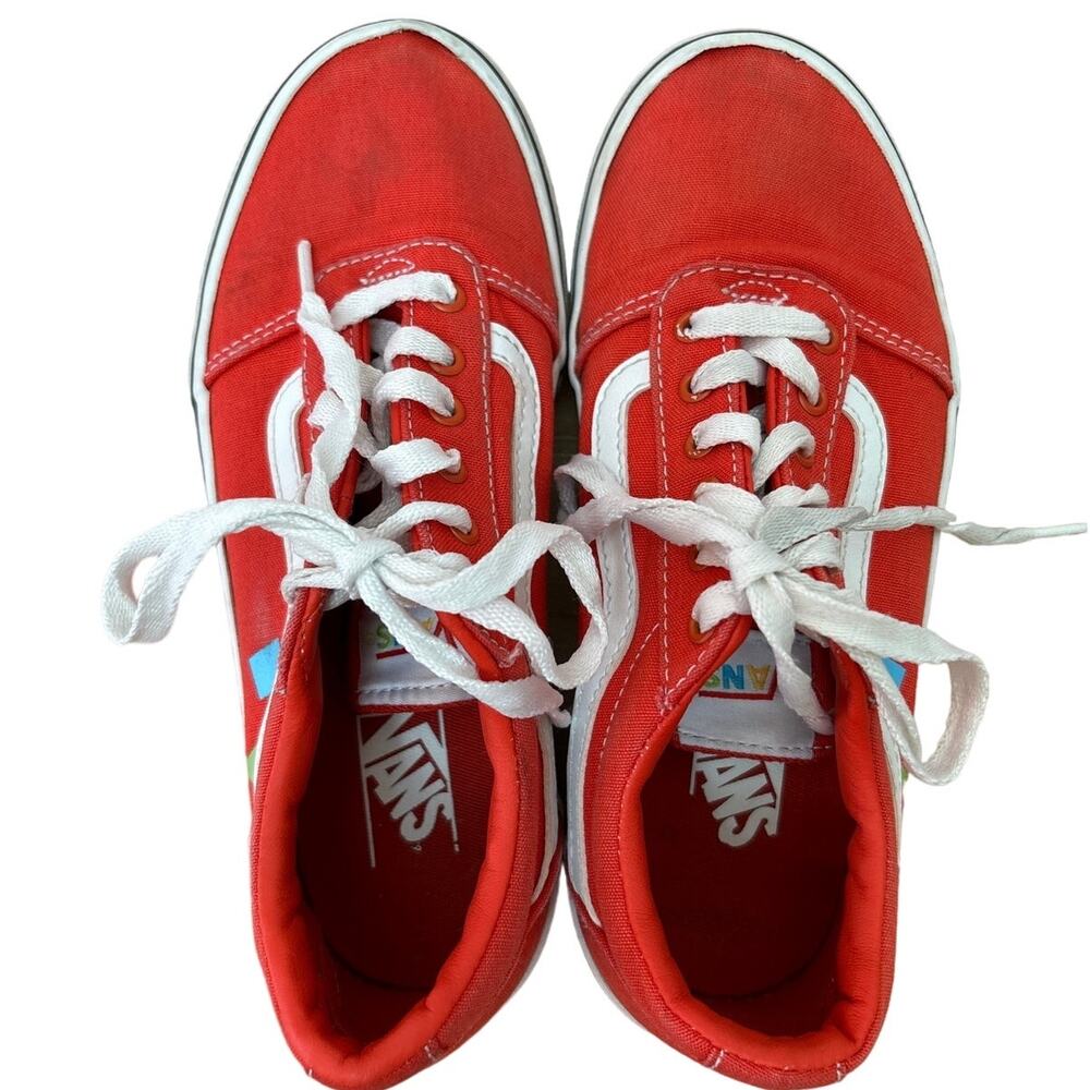 Vans® Ward Kids' Arcade Games Red Children's Checkered Shoes Youth Size 3 $75